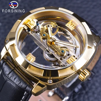 Forsining Official Exclusive Sale Golden Double Side Men's Watch Top Brand Luxury Automatic Wristwatches Genuine Leather Strap
Forsining Official Exclusive Sale Golden Double Side Men's Watch Top Brand Luxury Automatic Wristwatches Genuine Leather Strap