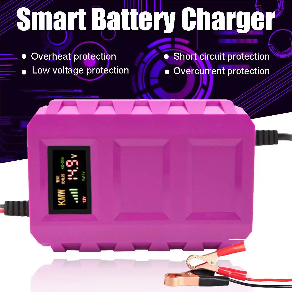 Car Battery Charger 12V Intelligent Auto Auto Smart Battery Fast Powers Charging Save Energy Motorcycle Repair Battery Charger
Car Battery Charger 12V Intelligent Auto Auto Smart Battery Fast Powers Charging Save Energy Motorcycle Repair Battery Charger