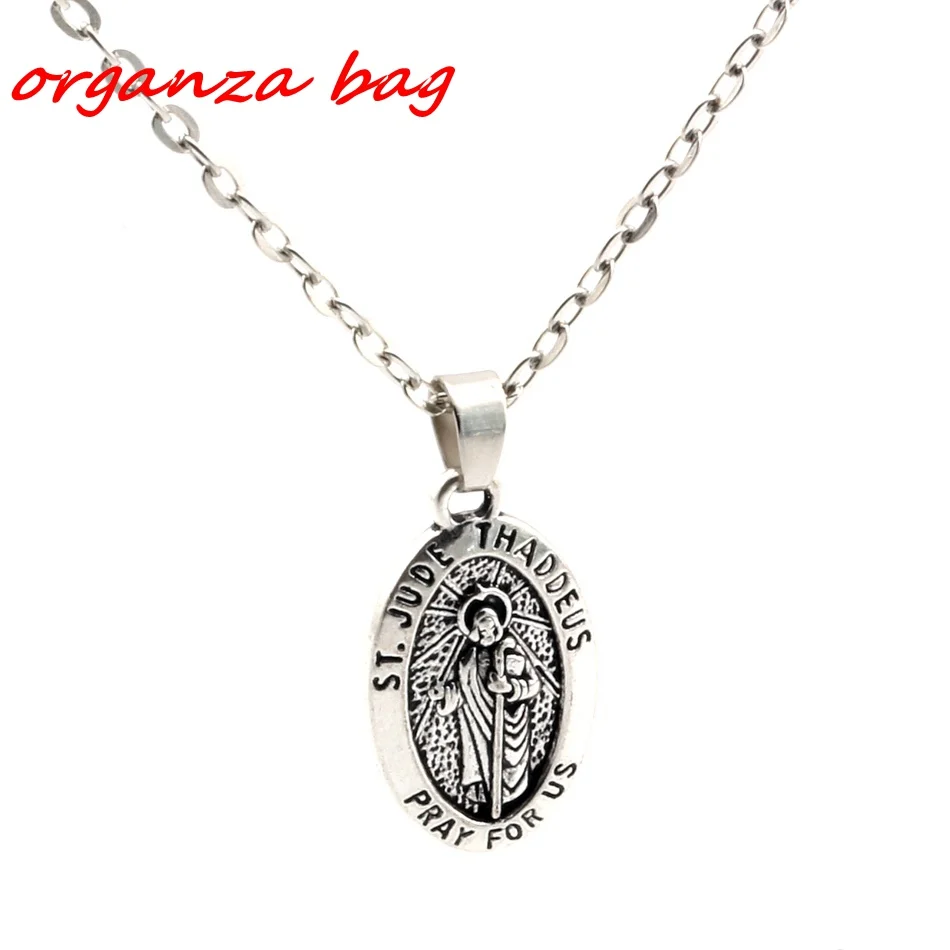 Hot ! 2pcs Antiqued Silver Alloy ST. JUDE THADDEUS Charms Pendant necklace Clavicle chain c13
Hot ! 2pcs Antiqued Silver Alloy ST. JUDE THADDEUS Charms Pendant necklace Clavicle chain c13