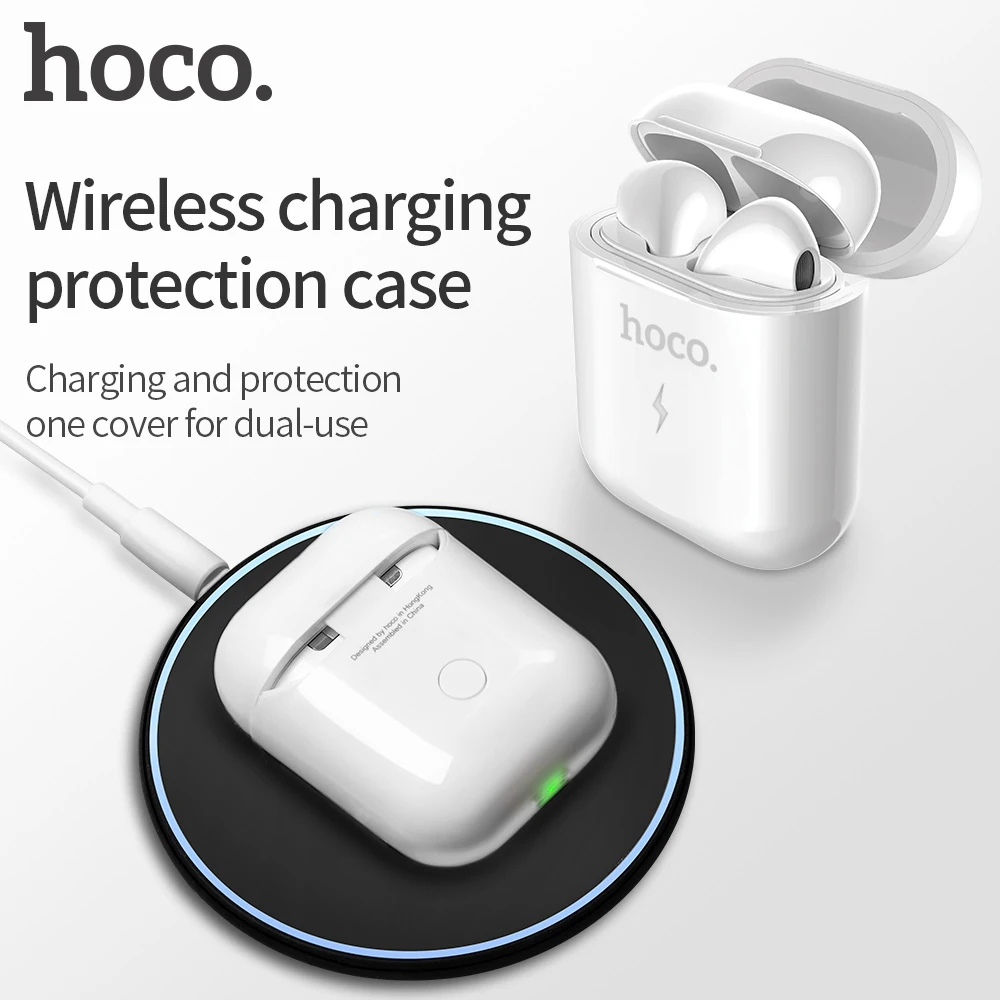 HOCO Wireless Charging Case For Airpods series 1 headset Accessories Silicone Protective Cover Wireless Charger For Apple AirPod
HOCO Wireless Charging Case For Airpods series 1 headset Accessories Silicone Protective Cover Wireless Charger For Apple AirPod