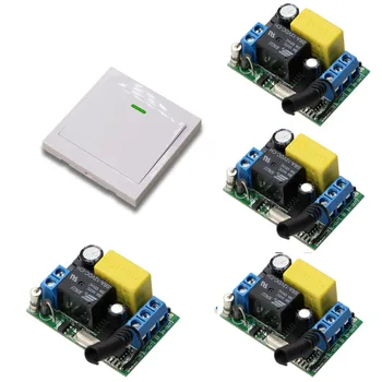 AC 220 V 1 CH High and Stable Wireless Relay Remote Control Switch 4pcs Receivers With White Wall Remote Controller Hot Sales
AC 220 V 1 CH High and Stable Wireless Relay Remote Control Switch 4pcs Receivers With White Wall Remote Controller Hot Sales