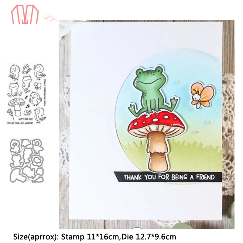 Mai Frog Metal Cutting Dies Stencils Cear Stamps for DIY Scrapbooking photo album Decorative Embossing DIY Paper Cards
Mai Frog Metal Cutting Dies Stencils Cear Stamps for DIY Scrapbooking photo album Decorative Embossing DIY Paper Cards