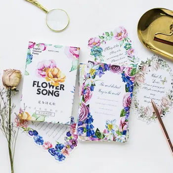 30 pcs/lot Beautiful flower wreath English classic poetry postcard greeting card christmas card New Year message gift cards
30 pcs/lot Beautiful flower wreath English classic poetry postcard greeting card christmas card New Year message gift cards