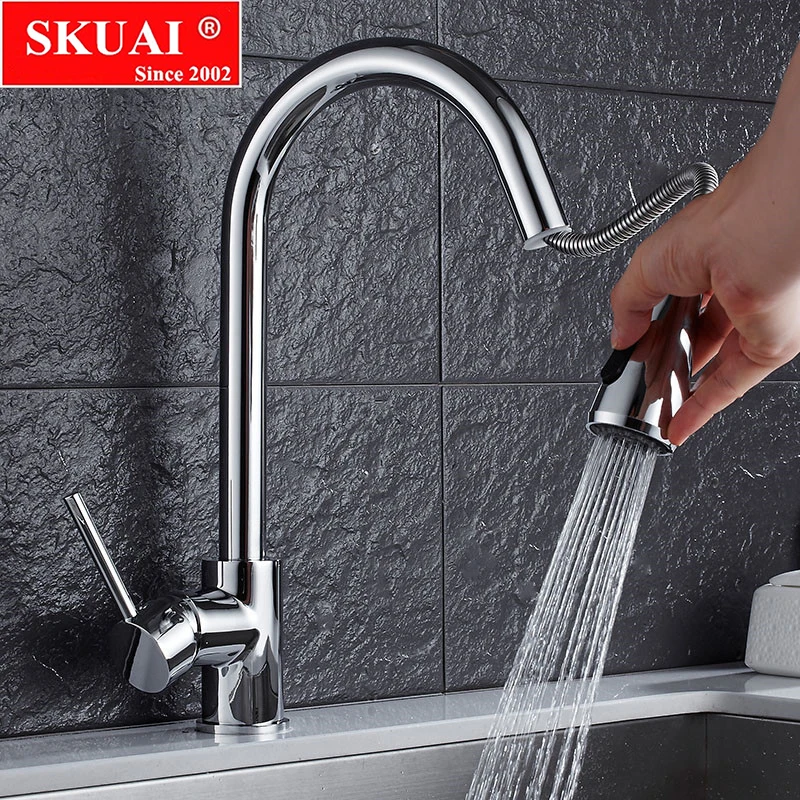Rotatable Brass Kitchen Sink Mixer Taps Single Lever Pull Out Kitchen Faucet Shower Head Cold And Hot Water Faucet For Kitchen
Rotatable Brass Kitchen Sink Mixer Taps Single Lever Pull Out Kitchen Faucet Shower Head Cold And Hot Water Faucet For Kitchen