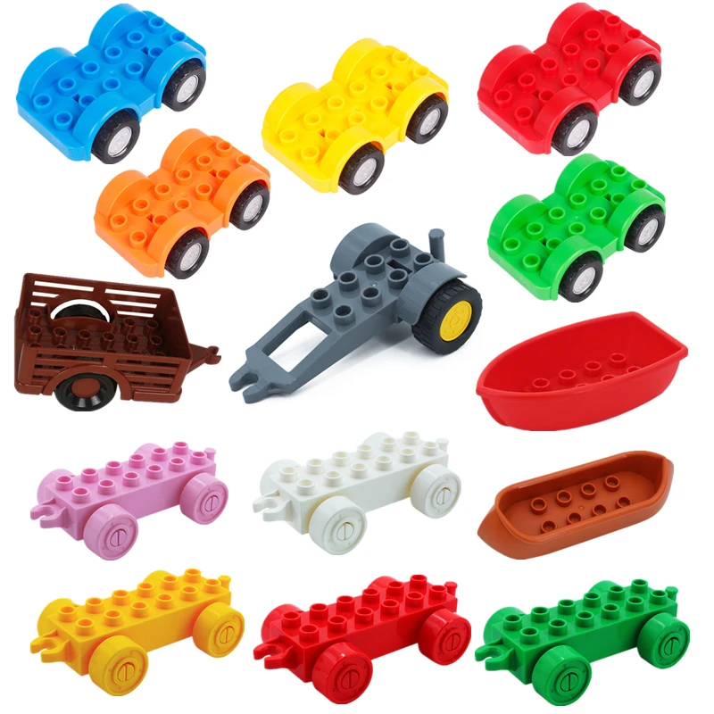 Diy Big Size Building Blocks Accessories Trailer Car Boat Vehicles Bricks Toys For Children Gifts
Diy Big Size Building Blocks Accessories Trailer Car Boat Vehicles Bricks Toys For Children Gifts