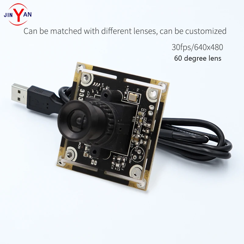 

HD wide-angle camera module Standard UVC protocol drive-free surveillance camera USB2.0 module distortion-free lens