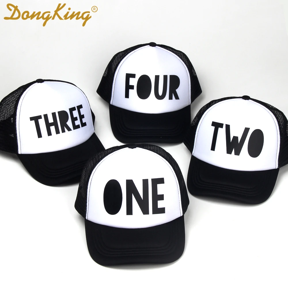 

DongKing Kids Trucker Hat First Birthday Hat Cool Kids Cap 1st Birthday Third Fourth Birthday Hats Boys Girls Baby Birthday Gift