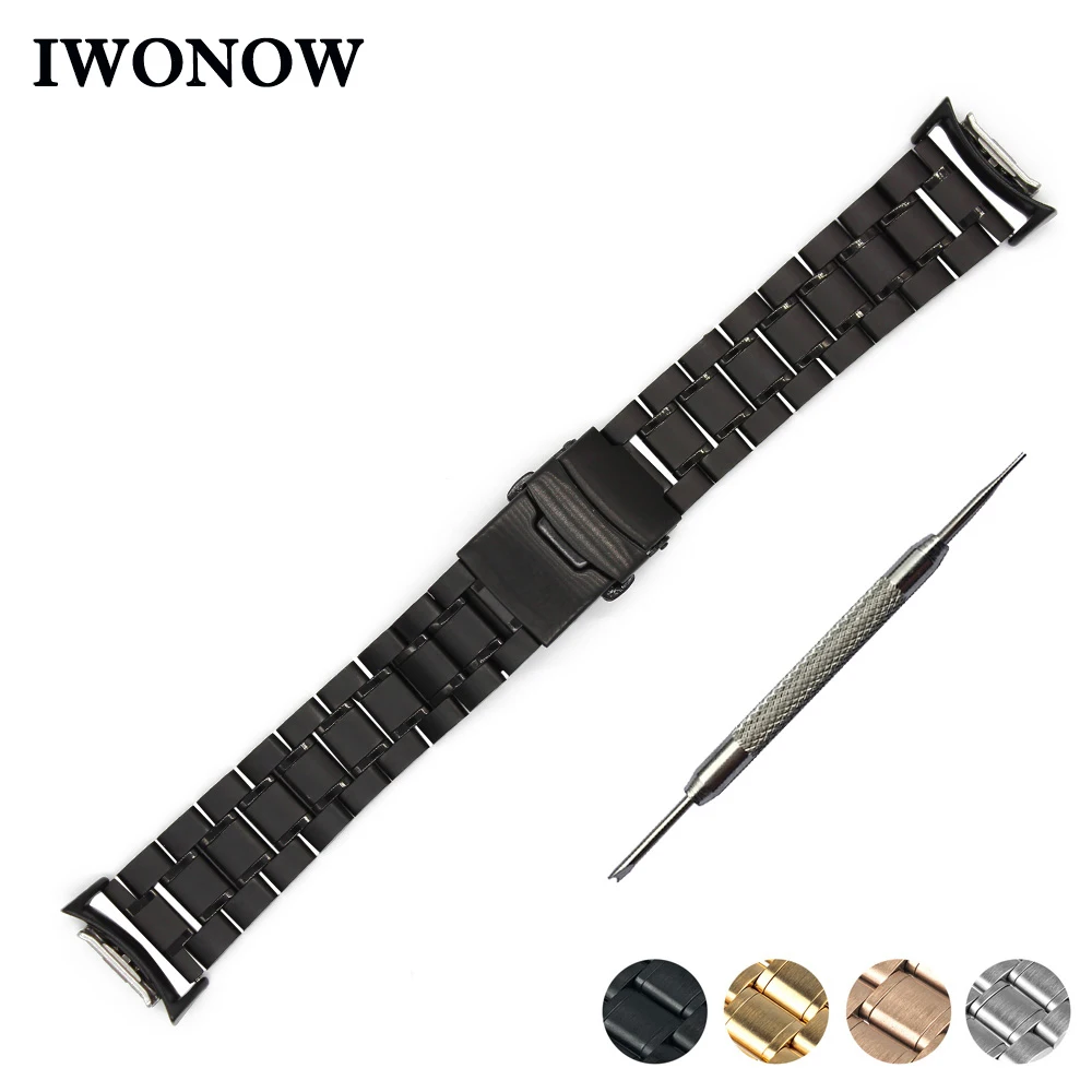 Stainless Steel Watch Band for Samsung Gear S2 SM-R720 / R730 Safety Buckle Strap Wrist Bracelet Black Gold Silver + Adapters
Stainless Steel Watch Band for Samsung Gear S2 SM-R720 / R730 Safety Buckle Strap Wrist Bracelet Black Gold Silver + Adapters