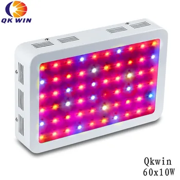Qkwin 600W Double Chip LED Grow Light 60x10W Full Spectrum 410-730nm For Indoor Plants and Flower with Very High Yield
Qkwin 600W Double Chip LED Grow Light 60x10W Full Spectrum 410-730nm For Indoor Plants and Flower with Very High Yield