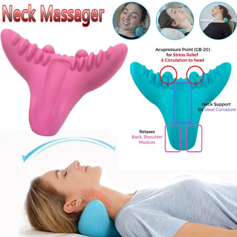 Neck & Shoulder Relaxer Neck Pain Relief C-Rest Massage Pillow Neck Support Pillow
Neck & Shoulder Relaxer Neck Pain Relief C-Rest Massage Pillow Neck Support Pillow