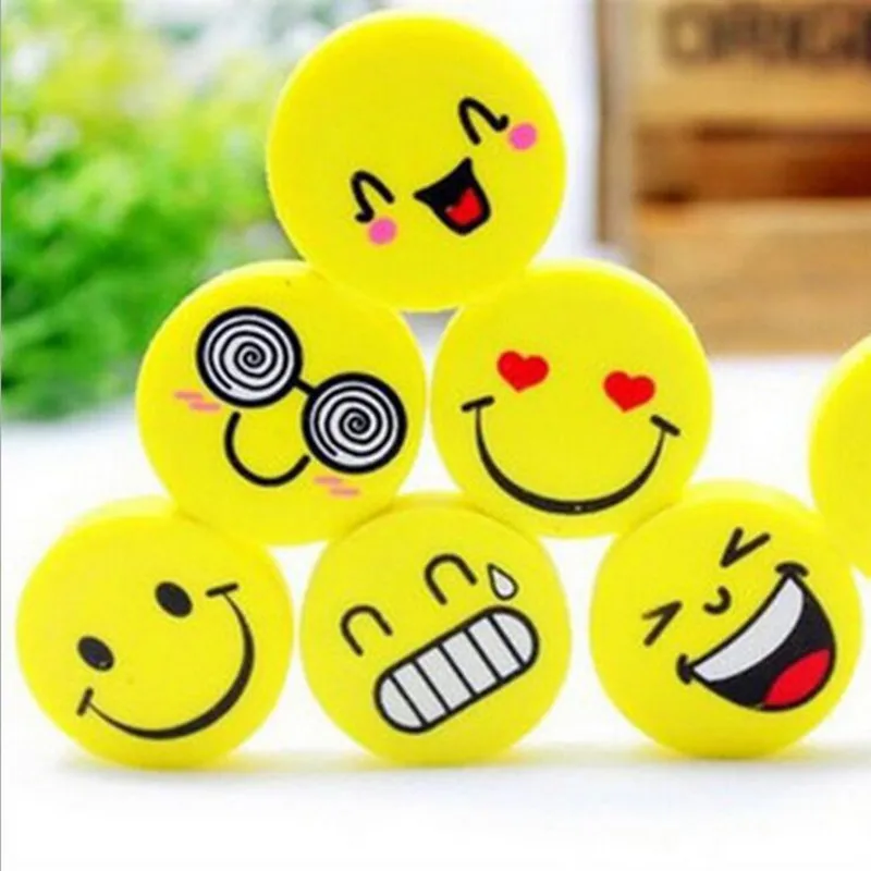 120 Pcs/lot Smile Yellow Emoji Expression Cartoon Face Eraser Cute Stationery School Supplies party favors for kids
120 Pcs/lot Smile Yellow Emoji Expression Cartoon Face Eraser Cute Stationery School Supplies party favors for kids