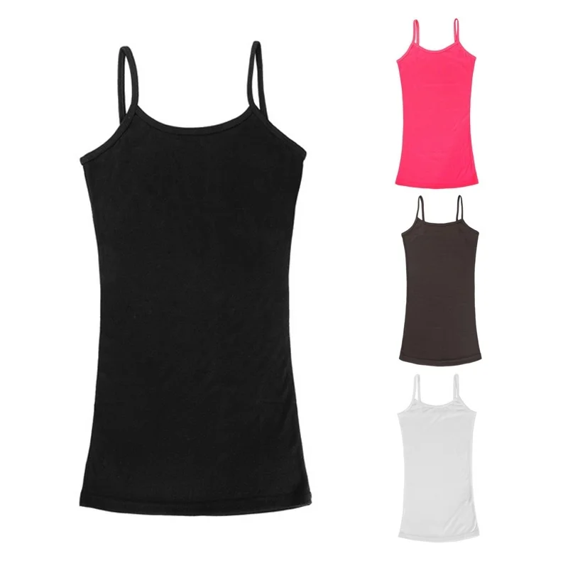 Laamei Spaghetti Strap Vest Women Sexy Top Summer Elastic Slim Sleeveless Casual Camis Candy Color Tank Tops Sleeveless Shirts
Laamei Spaghetti Strap Vest Women Sexy Top Summer Elastic Slim Sleeveless Casual Camis Candy Color Tank Tops Sleeveless Shirts