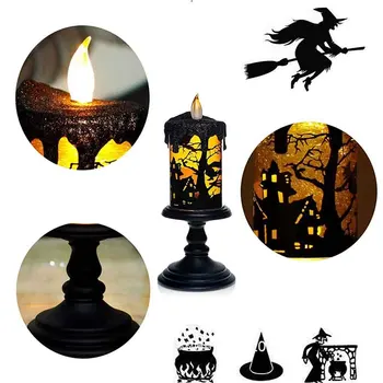 GiveU Halloween Witch Tornado LED Lighting Flameless Candle with Timer, Battery Operated Table Centerpiece for Home and Party
GiveU Halloween Witch Tornado LED Lighting Flameless Candle with Timer, Battery Operated Table Centerpiece for Home and Party