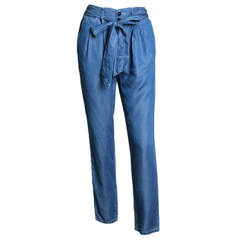 2018 Casual Pants High Waist Plus Denim Loose Women Jeans Wide Leg Pants Bow Tied Sashes Tencel Denim wash Baggy Trousers simple
2018 Casual Pants High Waist Plus Denim Loose Women Jeans Wide Leg Pants Bow Tied Sashes Tencel Denim wash Baggy Trousers simple