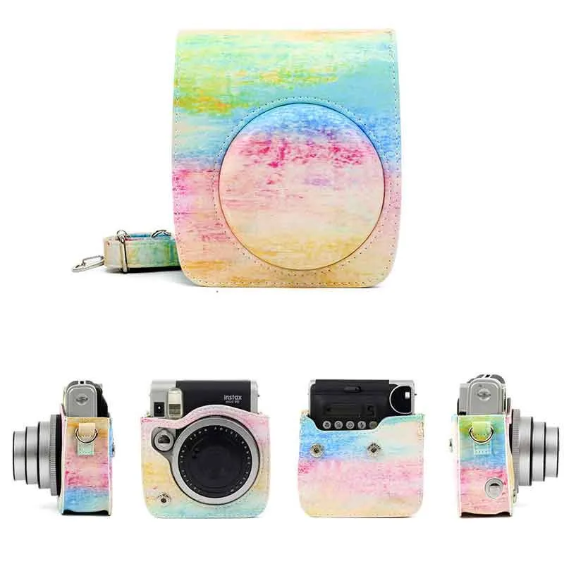 Colorful Pattern PU Leather Camera Bag Case Cover For Fuji Fujifilm Instax Mini 90 Mini90
Colorful Pattern PU Leather Camera Bag Case Cover For Fuji Fujifilm Instax Mini 90 Mini90