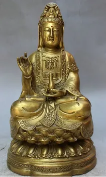 YM 320 13" Chinese Brass Temple Pray Pot Kwan-yin GuanYin Buddha Goddess Seat Statue
YM 320 13" Chinese Brass Temple Pray Pot Kwan-yin GuanYin Buddha Goddess Seat Statue