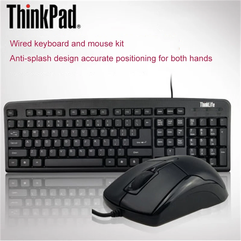 Lenovo KM100 key mouse set ThinkPad waterproof office notebook desktop all-in-one home business games wired keyboard and mouse
Lenovo KM100 key mouse set ThinkPad waterproof office notebook desktop all-in-one home business games wired keyboard and mouse