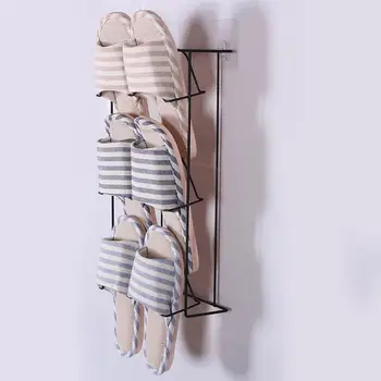 Multi-layer Shoes Rack Wall Mount Slippers Hanging Shelf Slipper Storage Organizer (Black)
Multi-layer Shoes Rack Wall Mount Slippers Hanging Shelf Slipper Storage Organizer (Black)