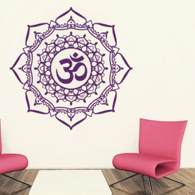 POOMOO Wall Decal, Wall Decals Mandala Yoga OM Symbol Indian Decal Vinyl Sticker Home Decor 22inX22in
POOMOO Wall Decal, Wall Decals Mandala Yoga OM Symbol Indian Decal Vinyl Sticker Home Decor 22inX22in