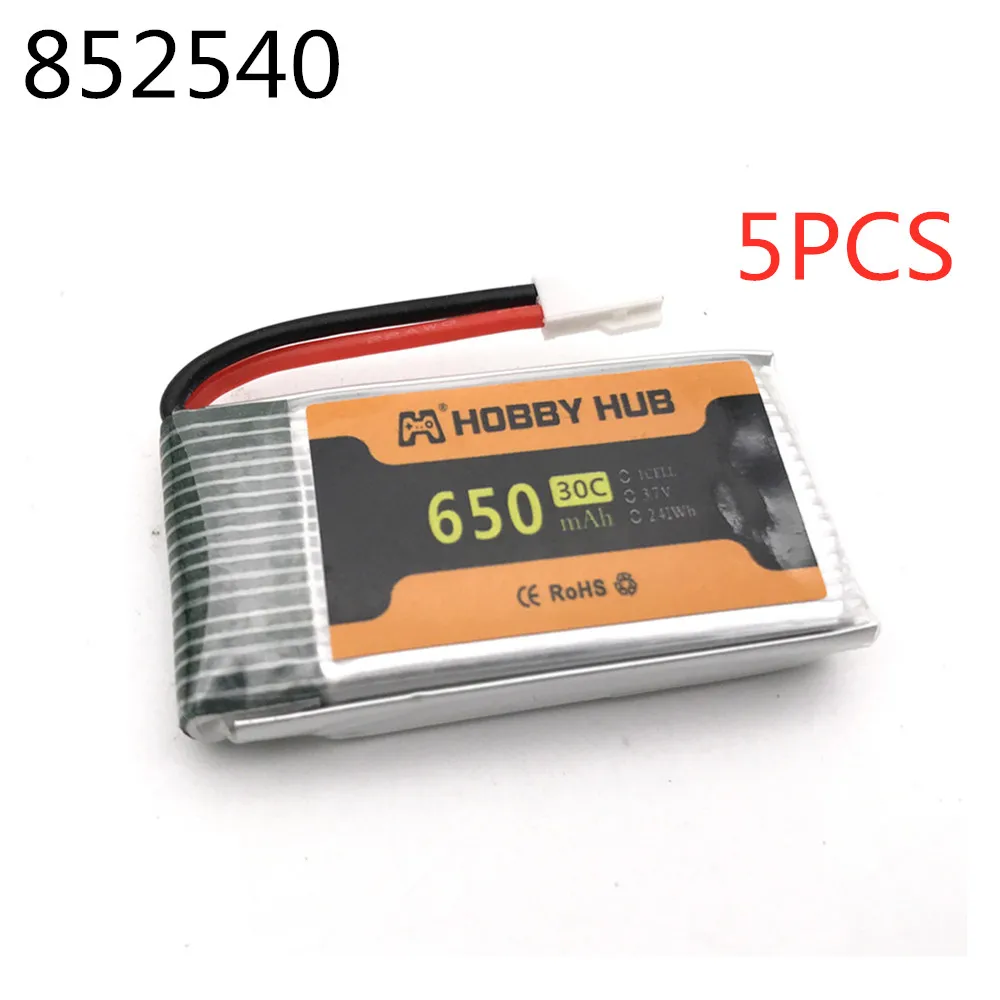 3 7 v 650mAh 30c Lipo аккумулятор для Cheerson CX-30 Tanco M68 Syma X5C/X5SC quadrocopter V батарея 852540 5 шт. |