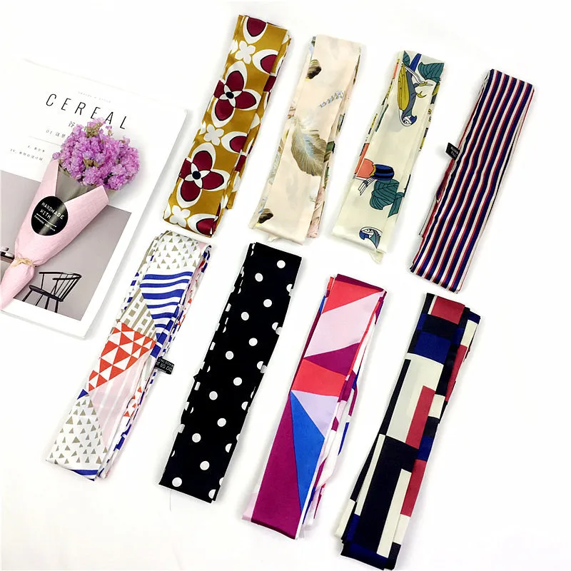 2018 Long Kerchief 195*4cm Skinny Scarf Women Fashion Foulard Cute Headband Female Office Elegant Neck Wraps Luxury Bag Scarves
2018 Long Kerchief 195*4cm Skinny Scarf Women Fashion Foulard Cute Headband Female Office Elegant Neck Wraps Luxury Bag Scarves