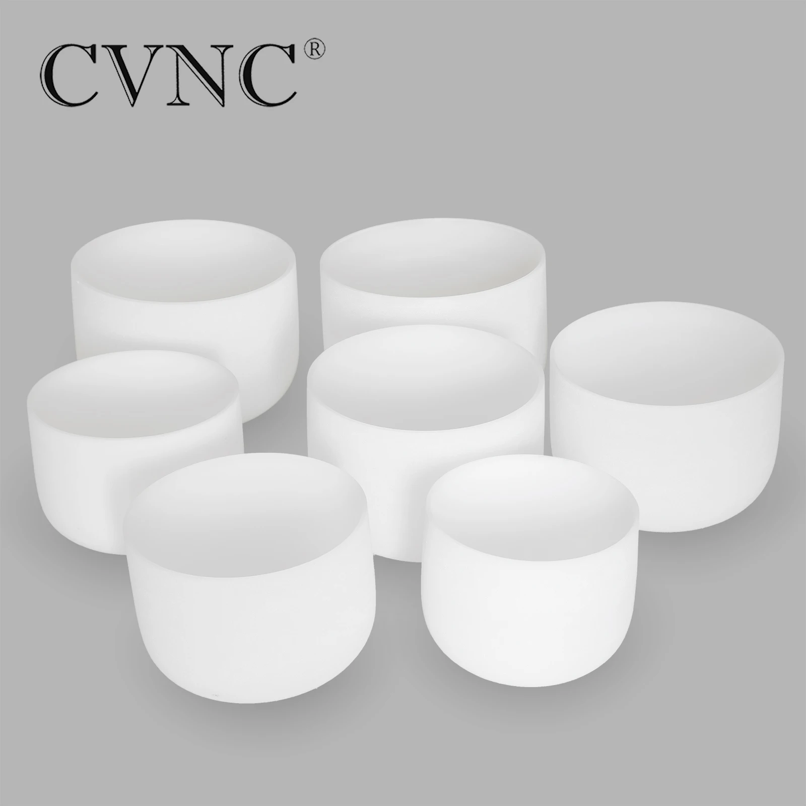 Perfect pitch Chakra Tuned set of 7pcs 8" - 16" Frosted Quartz Crystal Singing Bowls
Perfect pitch Chakra Tuned set of 7pcs 8" - 16" Frosted Quartz Crystal Singing Bowls