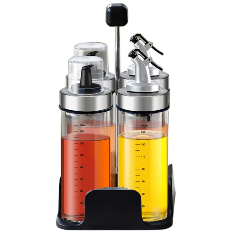 5Pcs/Set Spice Rack Cruet Condiment Spice Jars Set Salt And Pepper Seasoning Cooking Kitchen Tools,Vinegar Bottle Seasoning Bo
5Pcs/Set Spice Rack Cruet Condiment Spice Jars Set Salt And Pepper Seasoning Cooking Kitchen Tools,Vinegar Bottle Seasoning Bo
