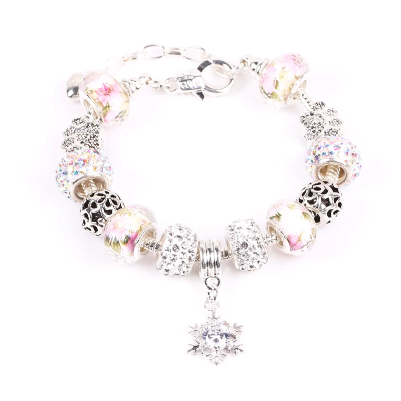 Qanqin 2019 Elegant Temperament Snowflake Pendant Silver Color European Charm Bracelets Bangles Jewelry For Women Gift
Qanqin 2019 Elegant Temperament Snowflake Pendant Silver Color European Charm Bracelets Bangles Jewelry For Women Gift