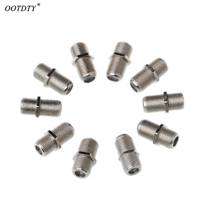 OOTDTY 10 Pcs Joiner Barrels Connector F Plug Coupler Adaptor 4 Sky Plus HD TV Coax Cable
OOTDTY 10 Pcs Joiner Barrels Connector F Plug Coupler Adaptor 4 Sky Plus HD TV Coax Cable