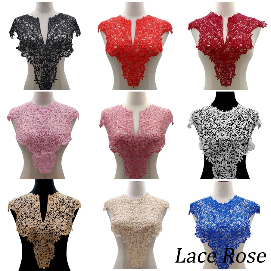 1pc Polyester Flower Lace Neckline Patches Fabric Embroidery Diy Lace Applique For Wedding Dress Lace Collar For Sewing Supplies
1pc Polyester Flower Lace Neckline Patches Fabric Embroidery Diy Lace Applique For Wedding Dress Lace Collar For Sewing Supplies