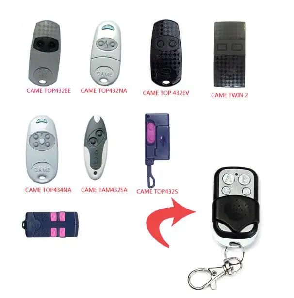 CAME TOP432NA,TOP434NA,TOP432A,TOP434A,TOP432SA,TWIN2,TAM432SA compatible Cloning/Duplicator Remote Control Key Fob 433Mhz
CAME TOP432NA,TOP434NA,TOP432A,TOP434A,TOP432SA,TWIN2,TAM432SA compatible Cloning/Duplicator Remote Control Key Fob 433Mhz