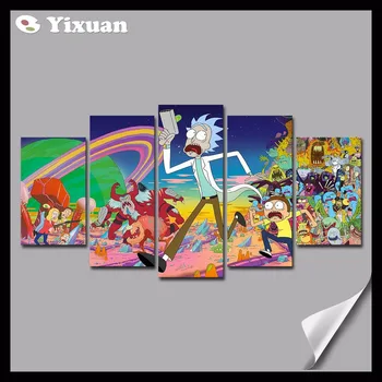 5 Panels Canvas Painting rick and morty poster Wall Art Painting Modern Home Decor Picture For Living Room
5 Panels Canvas Painting rick and morty poster Wall Art Painting Modern Home Decor Picture For Living Room
