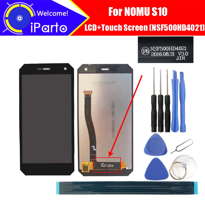 5.0inch NOMU S10 LCD Display+Touch Screen NSF500HD4021 version 100% Original Tested Digitizer Glass Panel Replacement For S10
5.0inch NOMU S10 LCD Display+Touch Screen NSF500HD4021 version 100% Original Tested Digitizer Glass Panel Replacement For S10