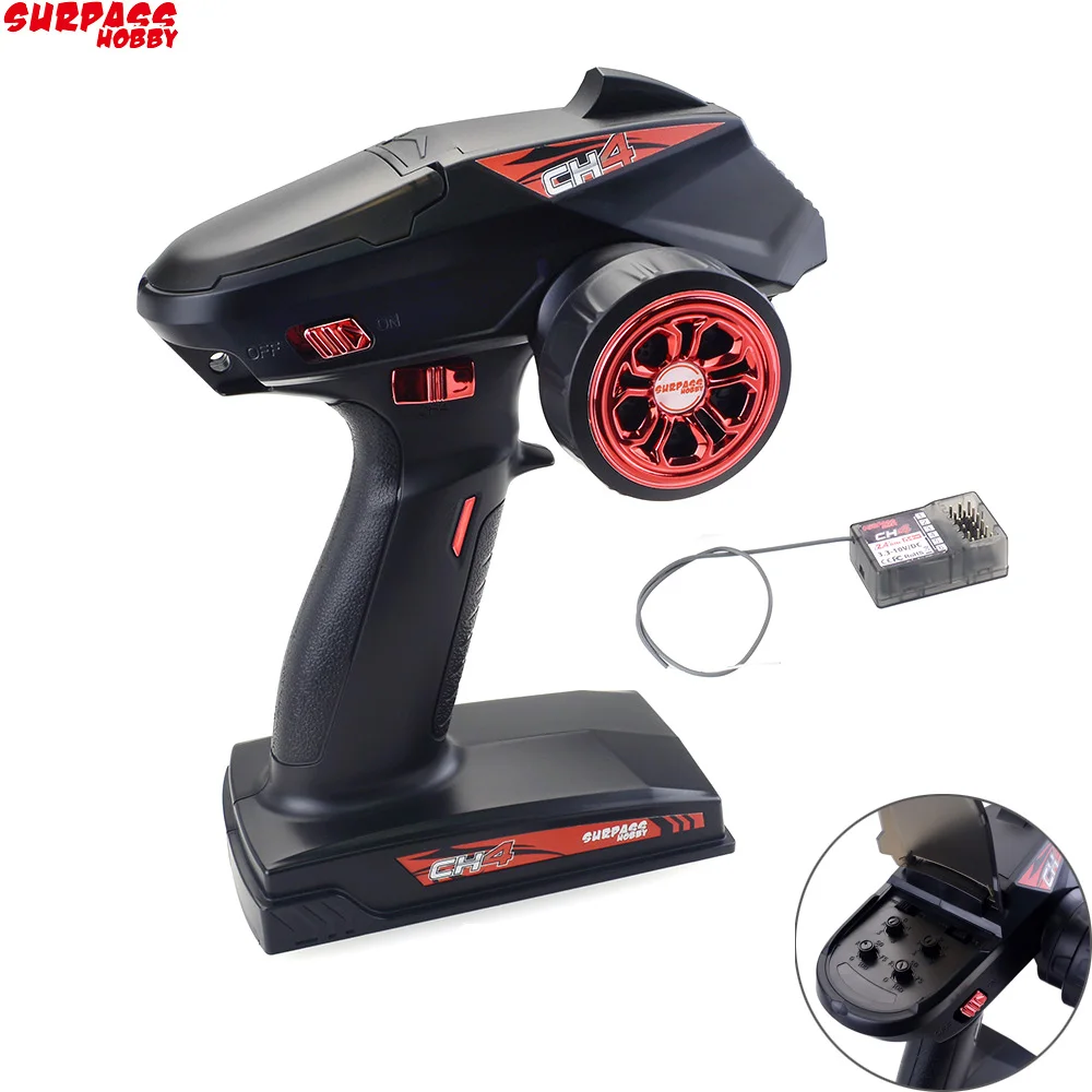 Surpass Hobby 2.4G 4CH Super Response Radio System Transmitter with Receiver For RC Car Boat Tank
Surpass Hobby 2.4G 4CH Super Response Radio System Transmitter with Receiver For RC Car Boat Tank