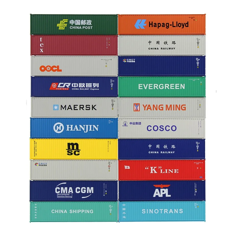 C8746 2pcs 40ft Containers Shipping Container Freight Car HO Scale 1:87 Model Trains Lot Railway Modeling
C8746 2pcs 40ft Containers Shipping Container Freight Car HO Scale 1:87 Model Trains Lot Railway Modeling