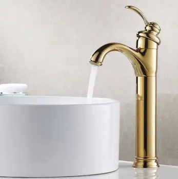 New Gold Finish Solid Brass Bathroom basin Faucet Single Handle basin mixer banheiro torneira bathroom water faucet
New Gold Finish Solid Brass Bathroom basin Faucet Single Handle basin mixer banheiro torneira bathroom water faucet