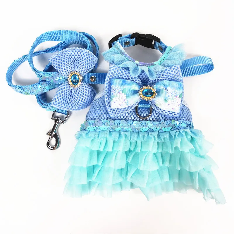 Romantic Fashion Dog Harness Vest Set Breathable Strap Collar For Dogs Lace Dress With Traction Rope For Small Dogs Pitbull 10A
Romantic Fashion Dog Harness Vest Set Breathable Strap Collar For Dogs Lace Dress With Traction Rope For Small Dogs Pitbull 10A