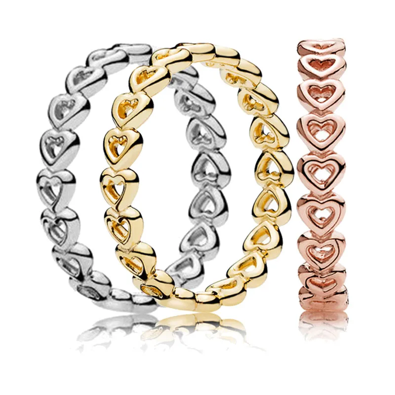 Authentic 925 Sterling Silver Rose Gold Linked Love Ring For Women Wedding Birthday Party Gift Fine DIY Pandora Jewelry Original
Authentic 925 Sterling Silver Rose Gold Linked Love Ring For Women Wedding Birthday Party Gift Fine DIY Pandora Jewelry Original