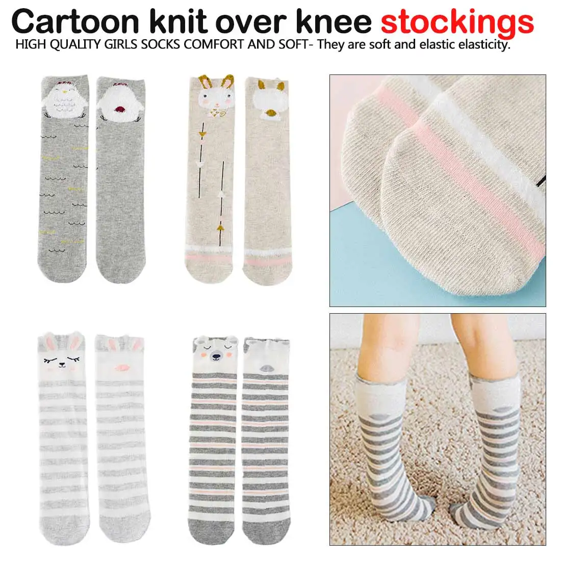 Cartoon Knee High Socks Baby Girls Cotton Striped Cute Long Socks Child Kids Infant Autumn Winter Sock For
Cartoon Knee High Socks Baby Girls Cotton Striped Cute Long Socks Child Kids Infant Autumn Winter Sock For
