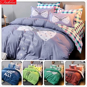 High Quality Aole Cotton 3/4 pcs Bedding Sets King Queen Double Size Duvet Cover 1.5m 1.8m 2m Bedsheet Kids Bedclothes Bedlinens
High Quality Aole Cotton 3/4 pcs Bedding Sets King Queen Double Size Duvet Cover 1.5m 1.8m 2m Bedsheet Kids Bedclothes Bedlinens