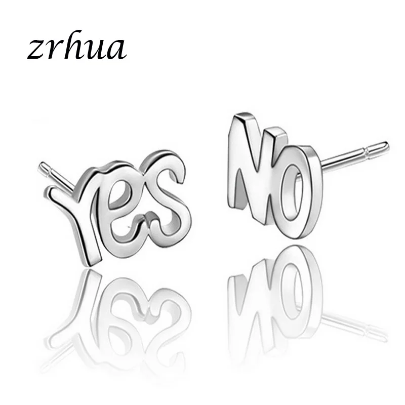 ZRHUA 925 Sterling Silver Splicing Letter Stud Earrings For Women Casual Style Girl Earings Personality Sterling-silver-jewelry
ZRHUA 925 Sterling Silver Splicing Letter Stud Earrings For Women Casual Style Girl Earings Personality Sterling-silver-jewelry