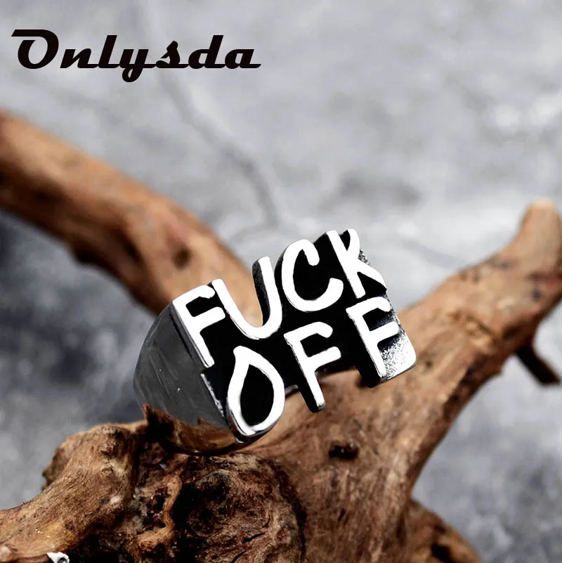 Onlysda Hip Hop stainless steel Punk rock letter ring fashion party unique jewelry for man women drop shipping Man ring OSR026
Onlysda Hip Hop stainless steel Punk rock letter ring fashion party unique jewelry for man women drop shipping Man ring OSR026