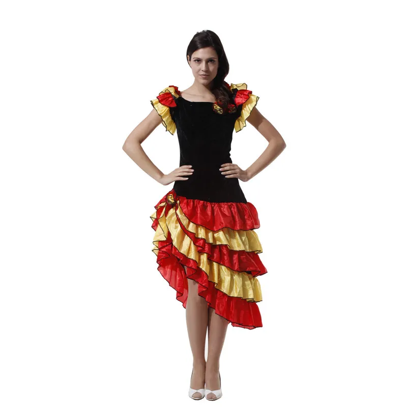 2017 Spain Women Bullfighting Tap Dance Dress Fancy Party Long Adult Cosplay Halloween Birthday Sexy Lady Big Skirt Performance
2017 Spain Women Bullfighting Tap Dance Dress Fancy Party Long Adult Cosplay Halloween Birthday Sexy Lady Big Skirt Performance