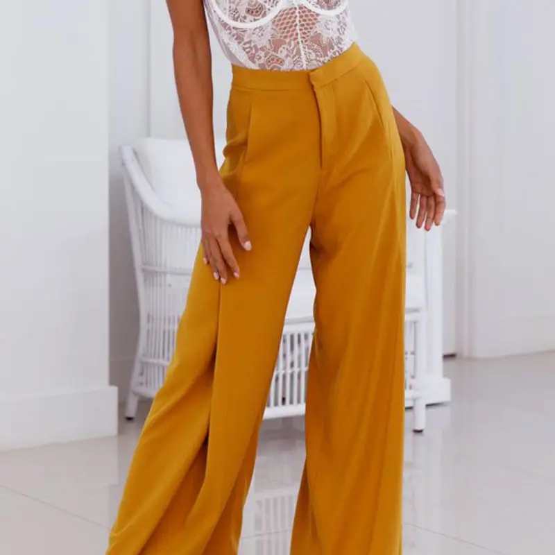 Women Pants Fashion Women Casual Pants Ladies White Elegant High Waist Wide Leg Pants Loose Trousers Sexy Comfortable Trousers
Women Pants Fashion Women Casual Pants Ladies White Elegant High Waist Wide Leg Pants Loose Trousers Sexy Comfortable Trousers