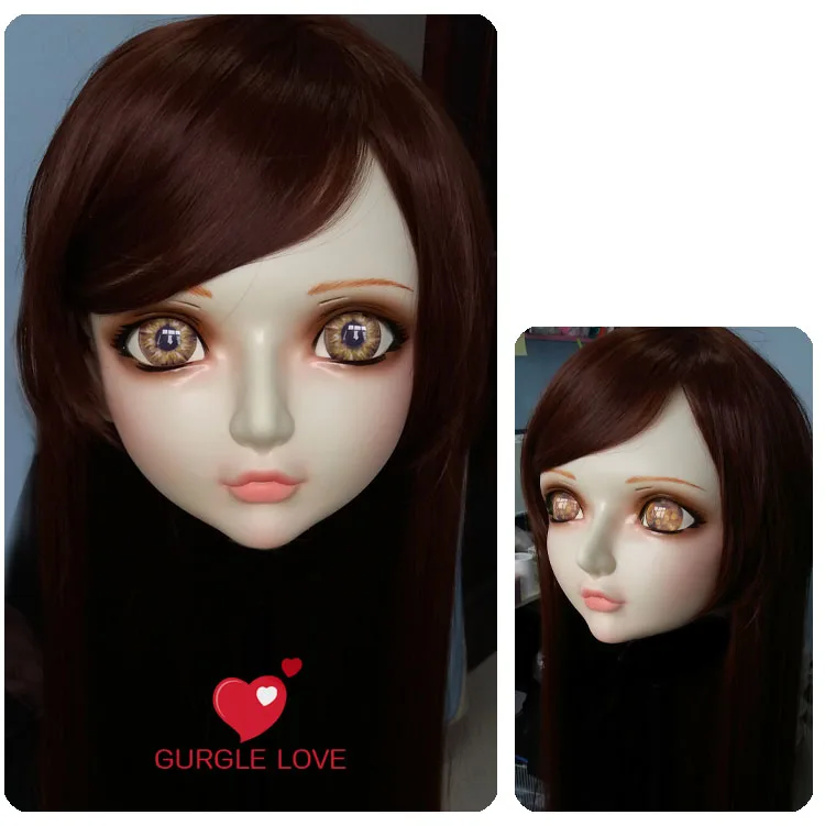 (Kig0197)Gurglelove Женская резиновая полуголовая кигуруми BJD маска для косплея японская