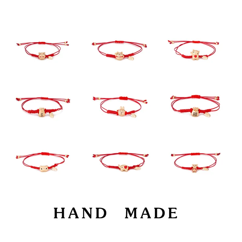 2019 New Sweet Cartoon Hand Made Lucky Red Rope Bracelets Classic Lucky Cat Small Pig Bracelets Fashion Jewelry
2019 New Sweet Cartoon Hand Made Lucky Red Rope Bracelets Classic Lucky Cat Small Pig Bracelets Fashion Jewelry