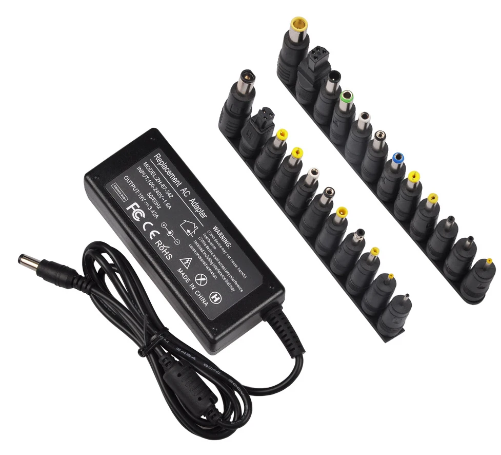 19V 3.42A 65W Universal Power Adapter Charger for Acer Asus Dell HP Lenovo Thinkpad Samsung Sony Toshiba Laptop w/ 23 Connectors
19V 3.42A 65W Universal Power Adapter Charger for Acer Asus Dell HP Lenovo Thinkpad Samsung Sony Toshiba Laptop w/ 23 Connectors