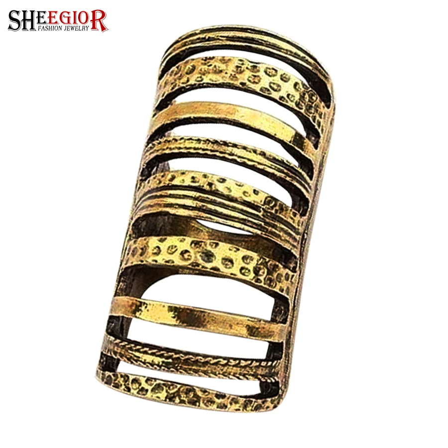 SHEEGIOR NEW Vintage Ethnic Long Ring Men Fashion Jewelry Exaggeration Punk Hollow Bronze Bone Joint Rings for Women Accessories
SHEEGIOR NEW Vintage Ethnic Long Ring Men Fashion Jewelry Exaggeration Punk Hollow Bronze Bone Joint Rings for Women Accessories