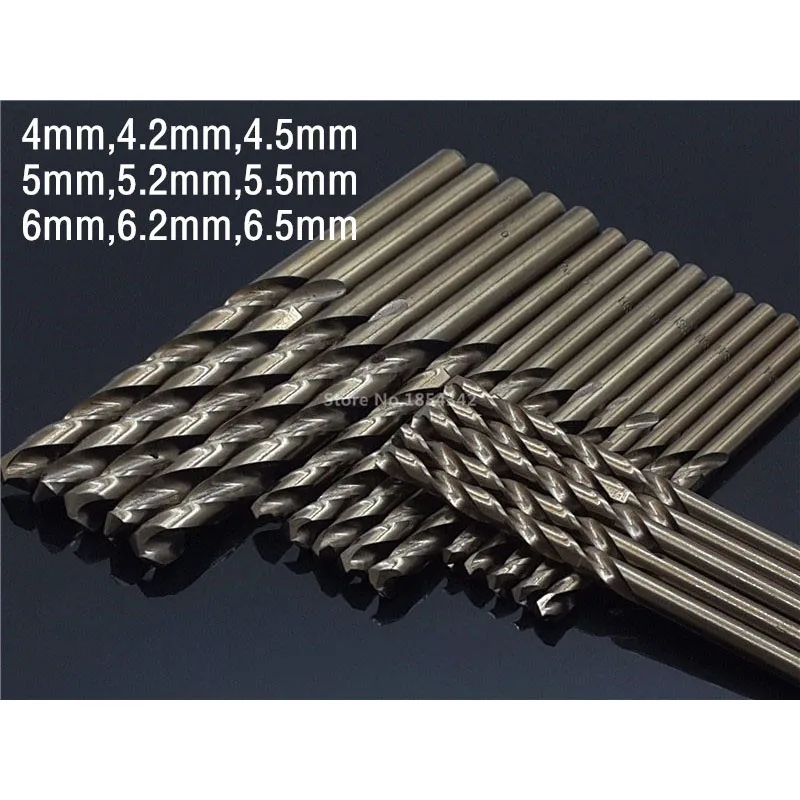 9 Size 5pcs Set 4-6.5MM Cobalt High Speed Steel Twist Drill Hole M35 Stainless Steel Tool The Whole Ground Metal Reamer Tools
9 Size 5pcs Set 4-6.5MM Cobalt High Speed Steel Twist Drill Hole M35 Stainless Steel Tool The Whole Ground Metal Reamer Tools