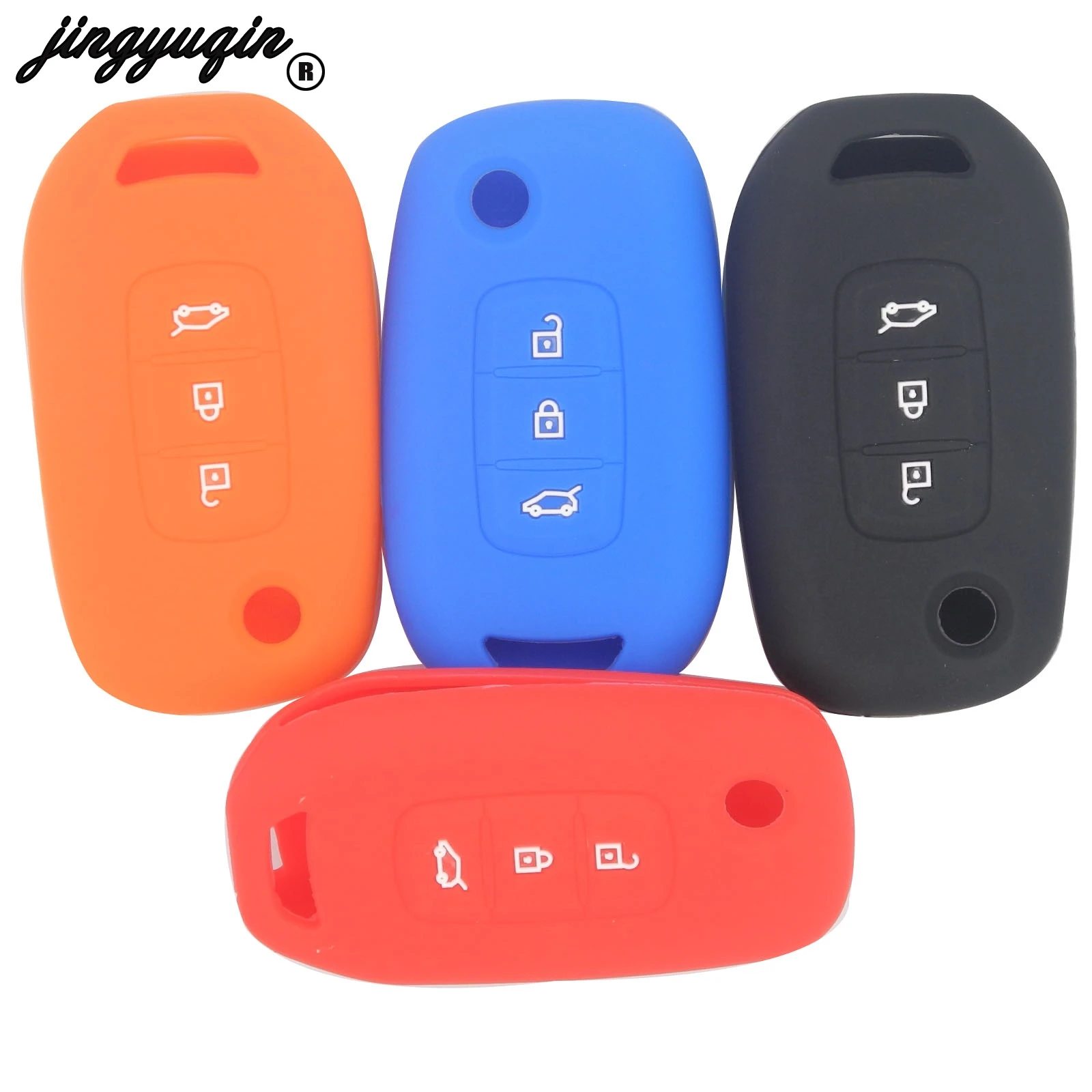 jingyuqin 3 Buttons Silicone Car Key Cover Flip Folding Remote Fob Case For Renault Kadjar Koleos Megan Holder Shell
jingyuqin 3 Buttons Silicone Car Key Cover Flip Folding Remote Fob Case For Renault Kadjar Koleos Megan Holder Shell